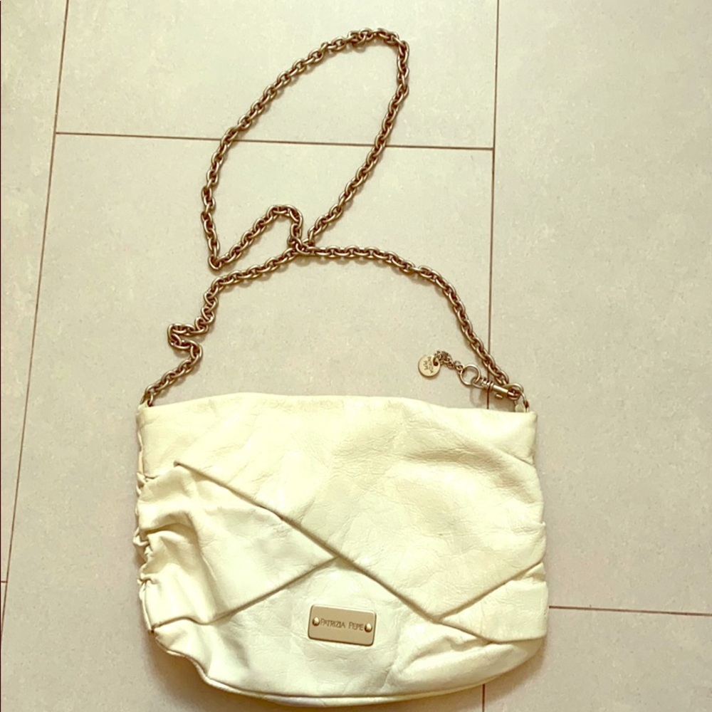 Metal chain White Patrizia Pepe crossbody bag